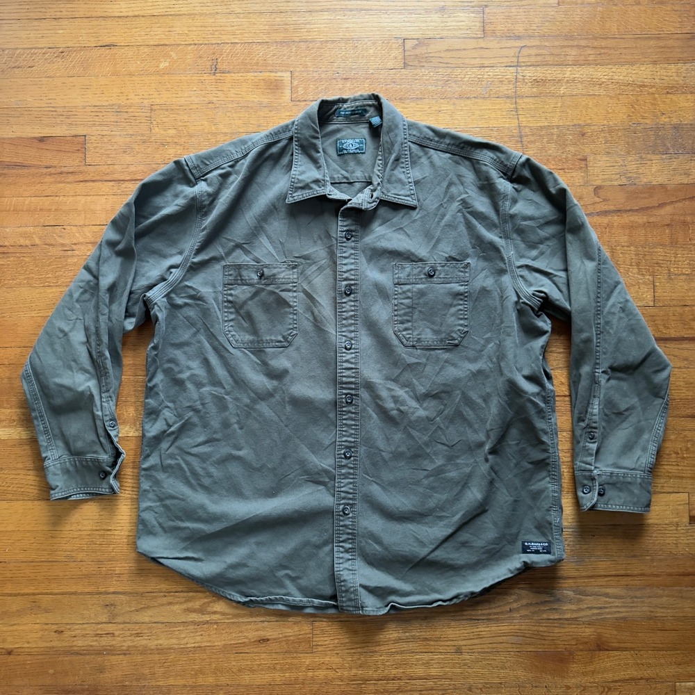 G.H. Bass & Co. Work Shirt Relaxed Fit Button Up Utility XXL‎